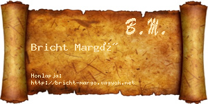 Bricht Margó névjegykártya